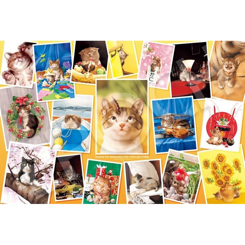 Epoch 12-522s Jigsaw Puzzle Cats All Over! Makoto Muramatsu Collection (1000 Pieces)