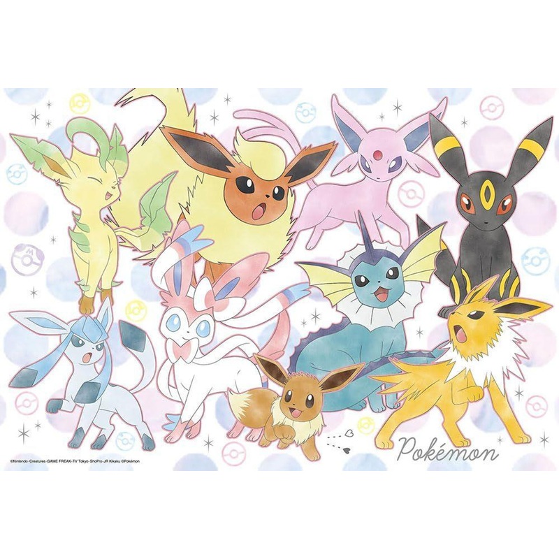 Jigsaw Puzzle Soft Color Eevee Friends (100 Pieces)