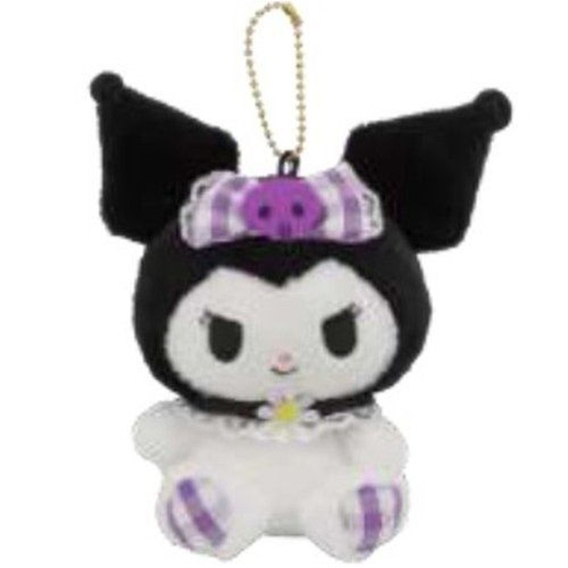 Nakajima Sanrio Characters Checkered Plush Mascot Kuromi