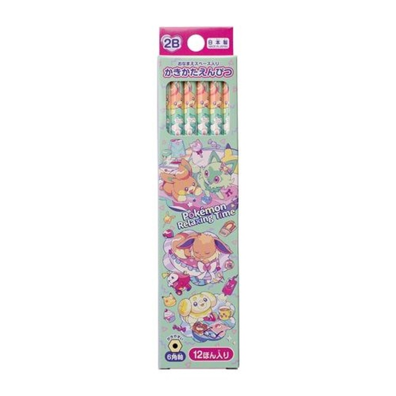 Pokemon Center Original 2B Pencil Set of 12 – Pokemon Relaxing Time