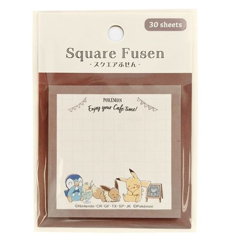 Pokemon Center Square Sticky Notes (Cafe)