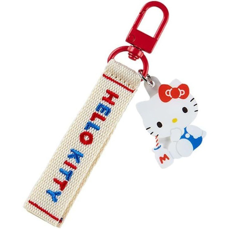 Sanrio Embroidery Tag Keychain Hello Kitty