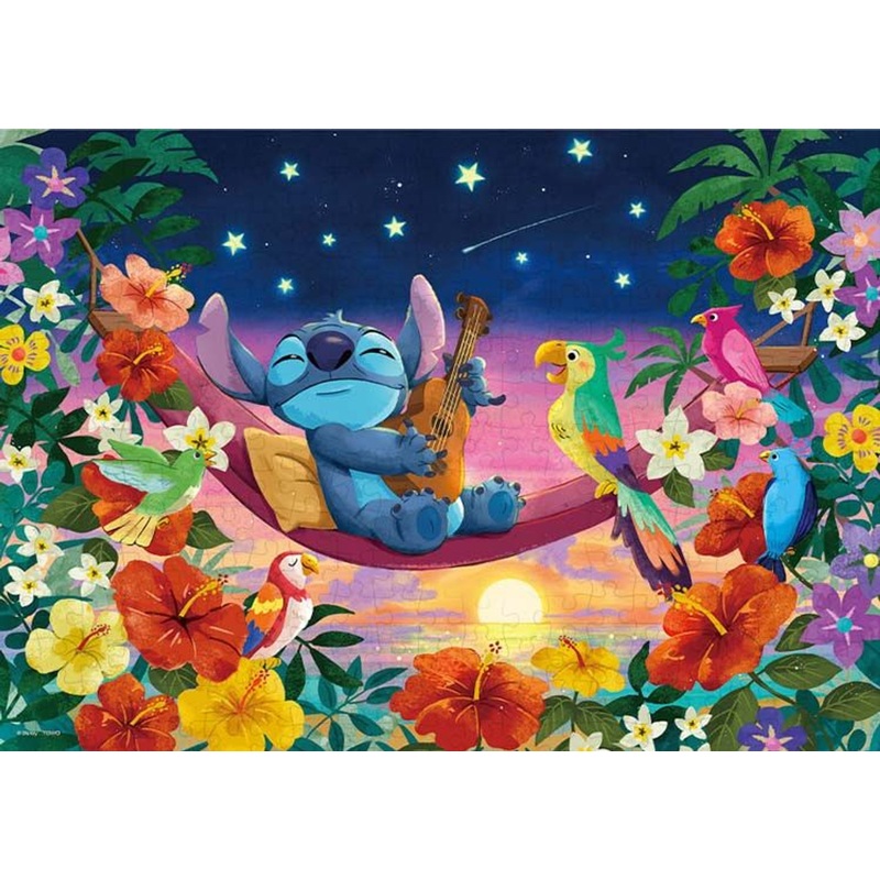 Tenyo D300-058 Jigsaw Puzzle Disney Lilo & Stitch in South Island (300 Pieces)