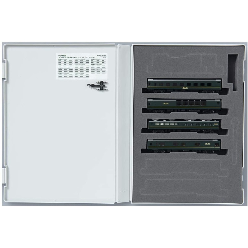 Tomix 98360 JR Series 24 Type 25 Sleeping Cars ‘Twilight Express’ 4 Cars Add-on Set A (N scale)