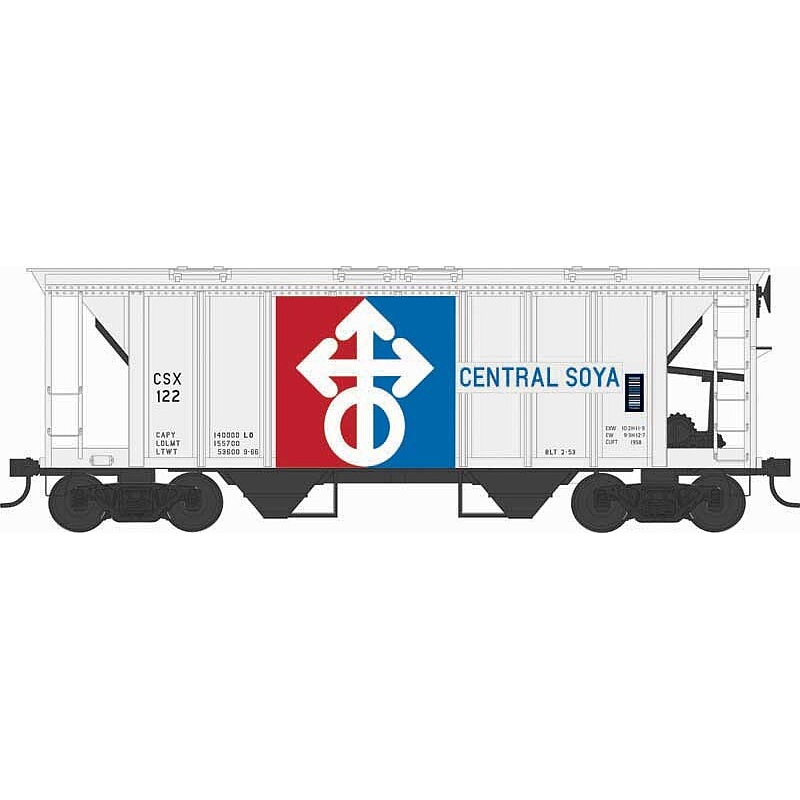 H34 70 Ton Covered Hopper Central Soya #130