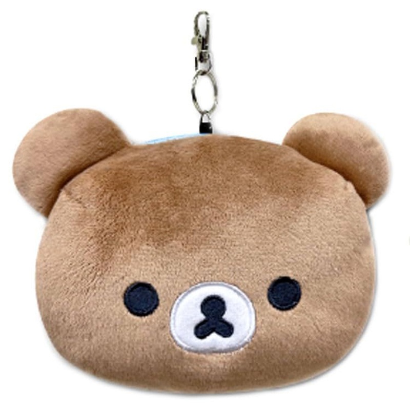 Hatakeyama Shoji Korilakkuma Face Pass Holder With Reel (Rilanowa rilakkuma)