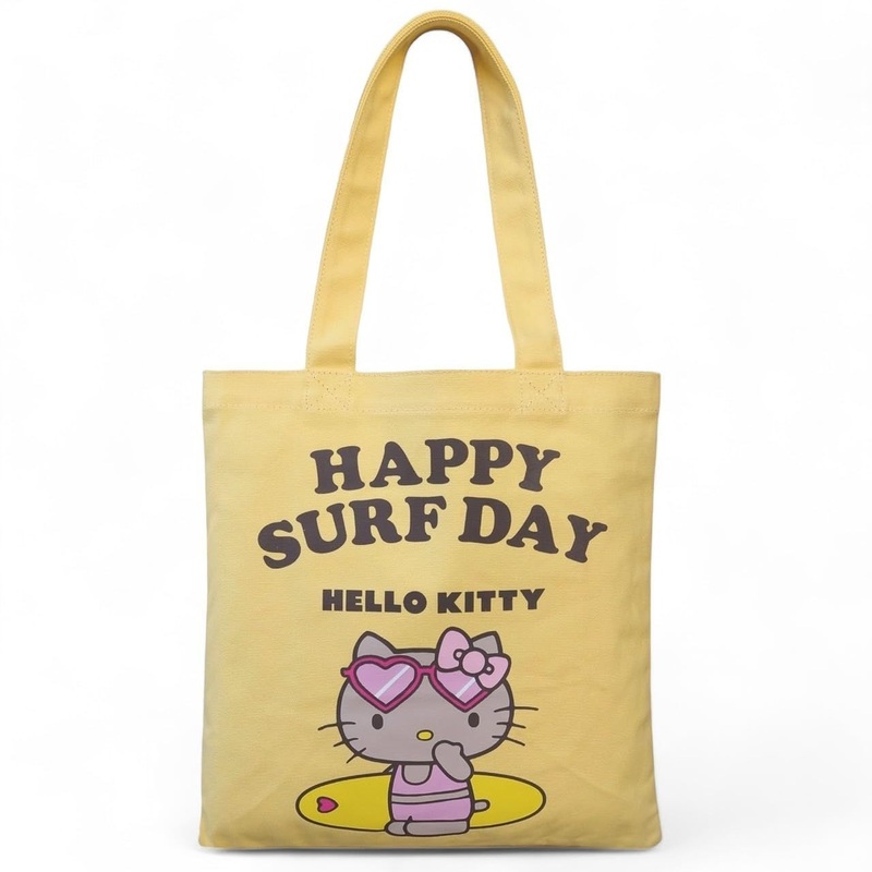 Hello Kitty Happy Beach Day A4 Tote Bag Yellow