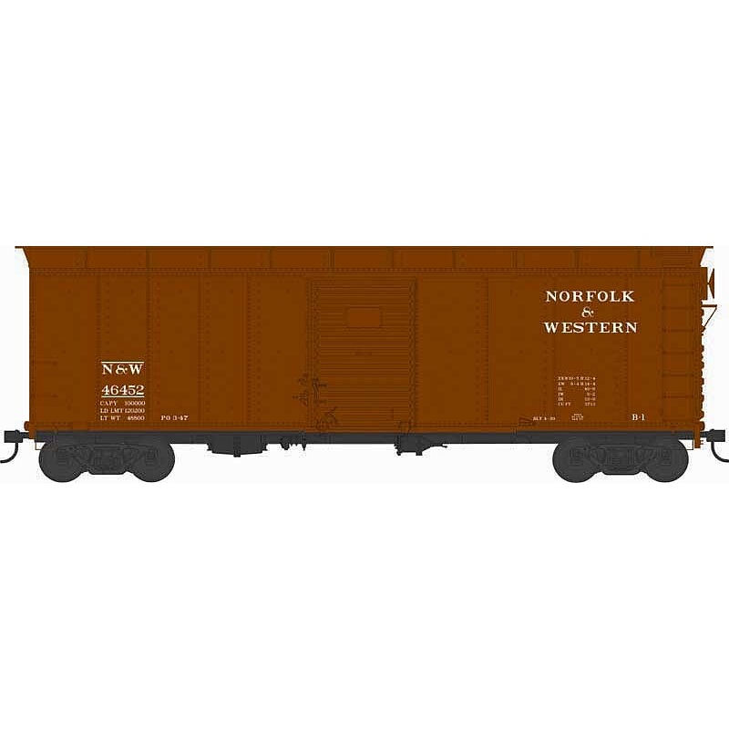 Ho X31 Rd Roof Boxcar N&W 46493