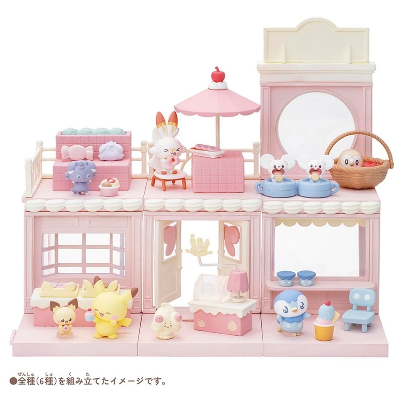 Takara Tomy Pokemon PokePeace Collection House ~Sweets Shop~ (Complete set of 6)