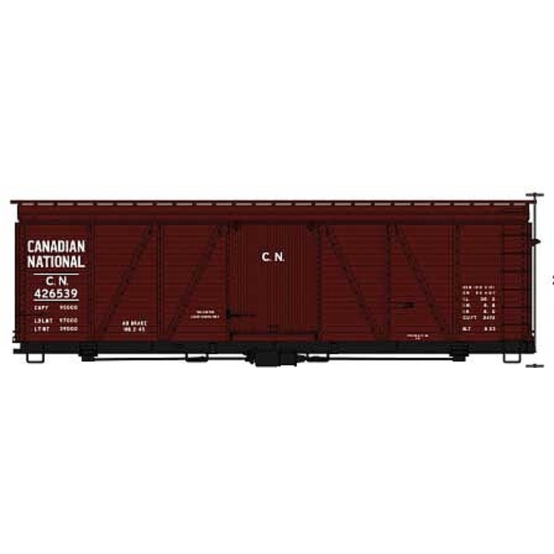 HO 36′ Fowler Wood Boxcar CN