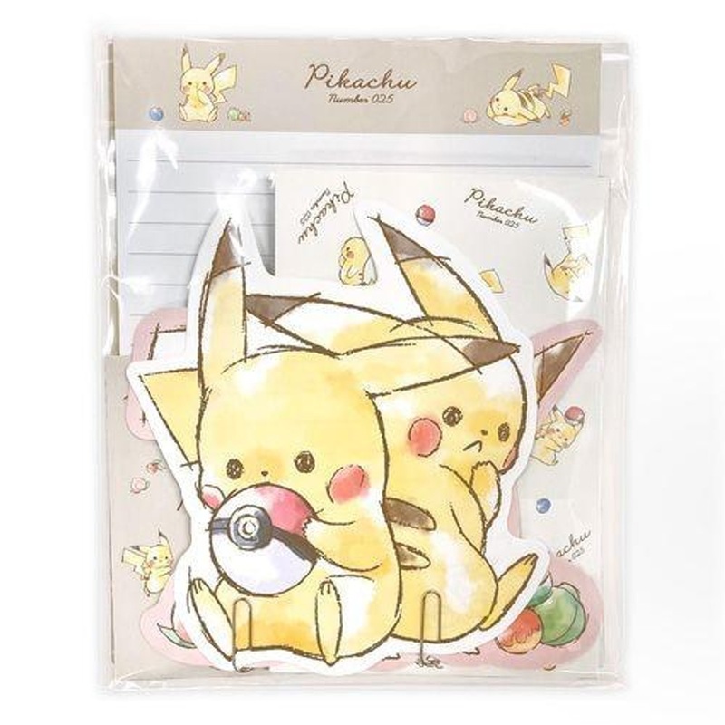 Pokemon Center Original Stationary Set “Pikachu number025” Chirashi Set