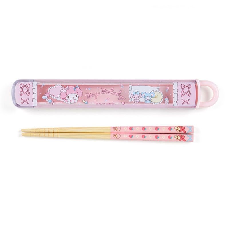 Sanrio Chopsticks & Case My Melody
