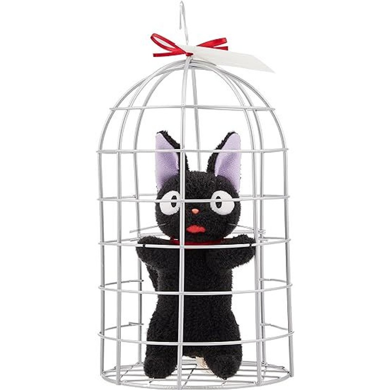 Sun Arrow Studio Ghibli Plush Toy M Kiki’s Delivery Service Jiji in the Cage (Standing Pose)