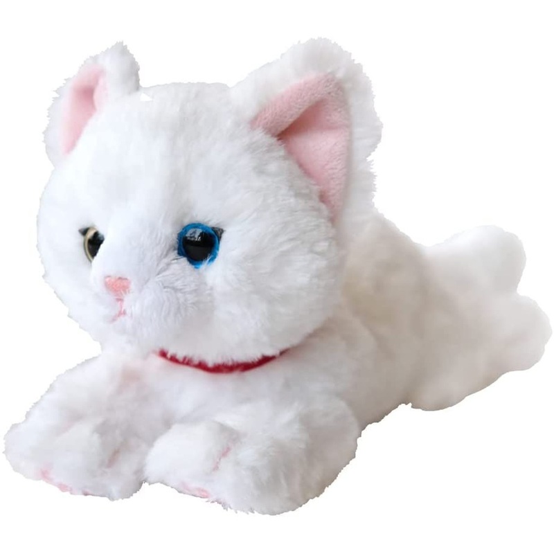 Sunlemon Plush Doll Knee Cat Odd-Eye SS (White)