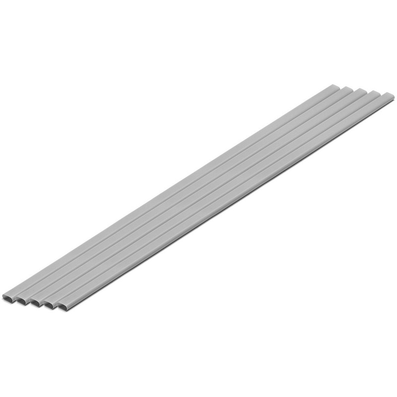Wave Pla=Materials [Gray] Elongated Round Pipe – 3 x 6 mm 5pcs