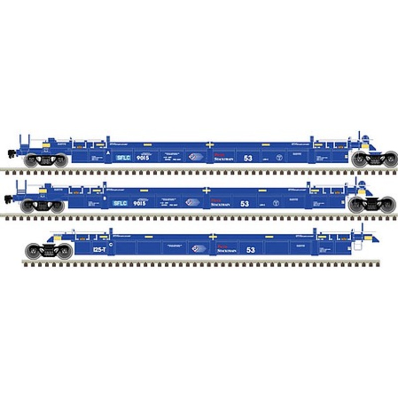 53′ Articulated Well Car BNSF #9022 (3)