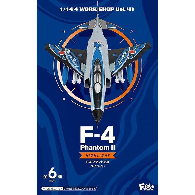 F-toys 1/144 F-4 Phantom II Highlight Miniature Collection 10pcs Complete Box