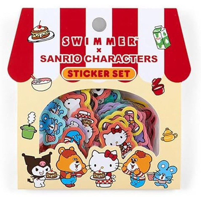 Sanrio Sticker Set (SWIMMER x SANRIO CHARACTERS)
