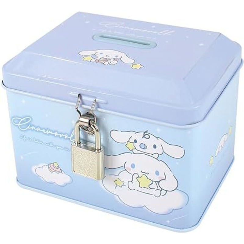 T’s Factory Sanrio Piggy Bank with Key Lock – Cinnamoroll
