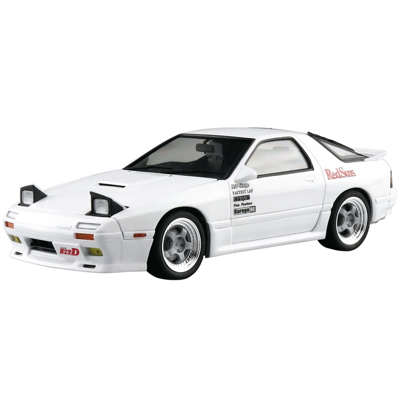 Aoshima Initial D 1/24  Takahashi Ryosuke FC3S RX-7 Comics Vol.5 Akina Battle Ver. Plastic Model