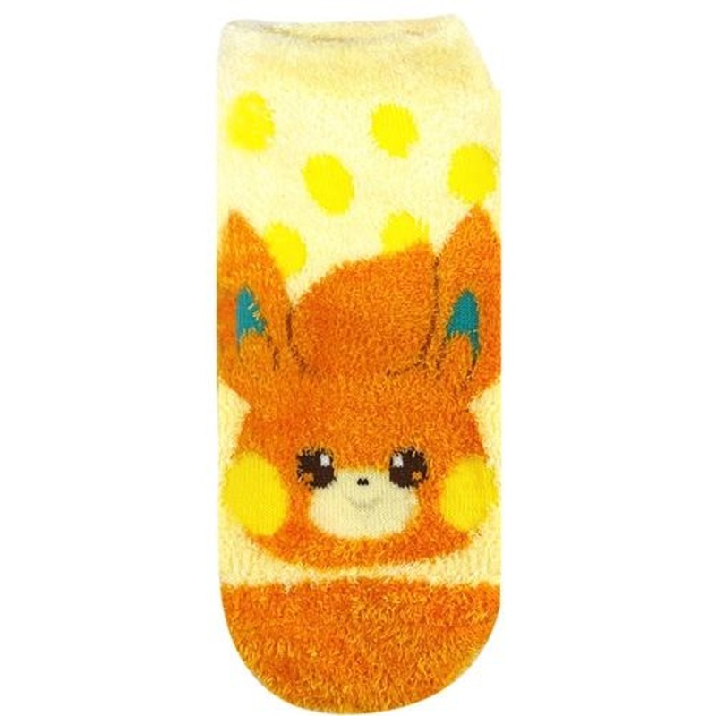 Pokemon Center Original Fluffy Socks MokoMoko Polkadot Pawmi (23~25cm)
