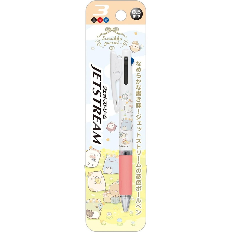 San-x Sumikko Gurashi Jetstream 3 Color Ballpoint Pen 0.5mm (Flower Garden)
