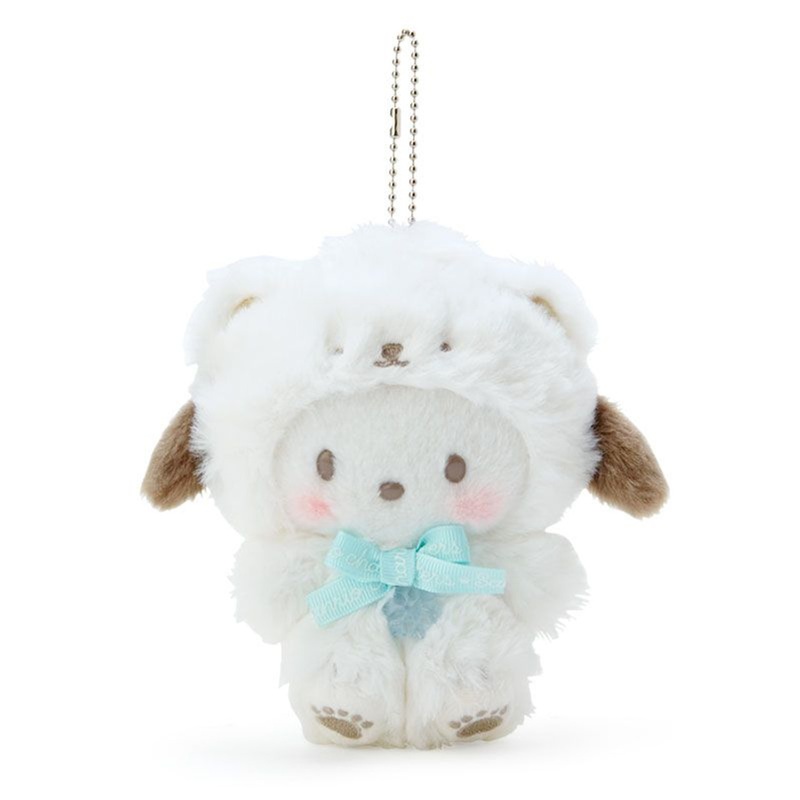 Sanrio Plush Mascot Holder Pochacco (Fluffy Snow Design)