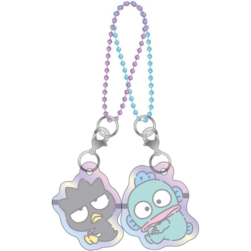 T’s Factory Sanrio Aurora Pair Acrylic Key Chain Bad Badtz-Maru / Hangyodon