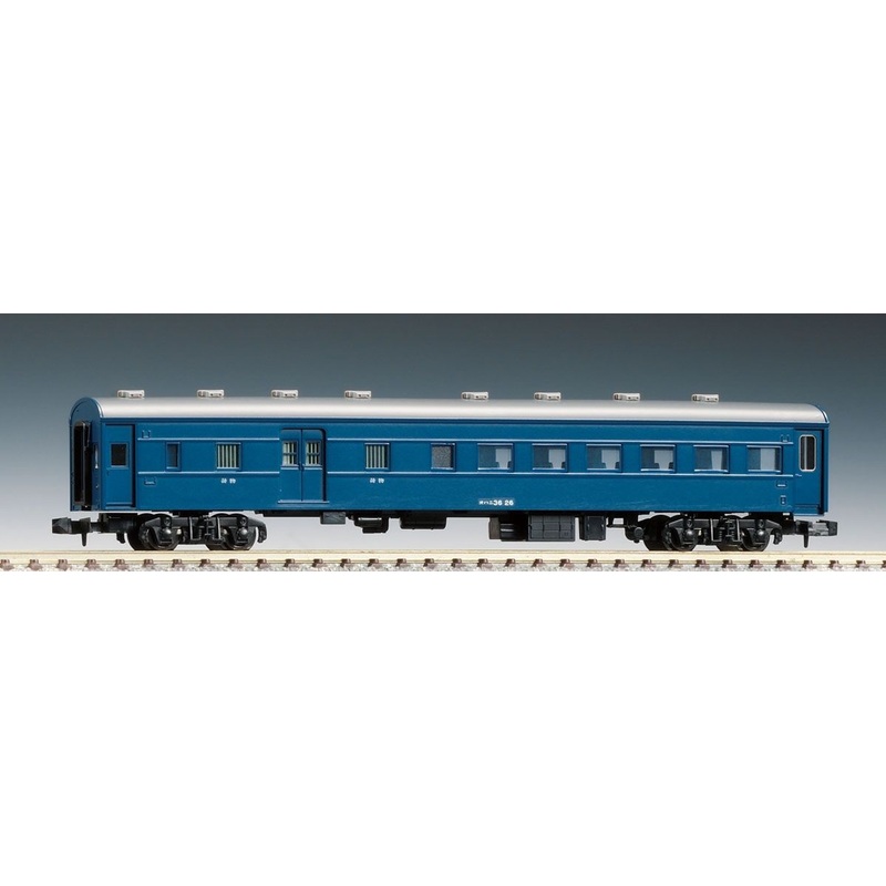 Tomix 8550 JNR Passenger Car Type OHANI 36 (Blue) (N scale)