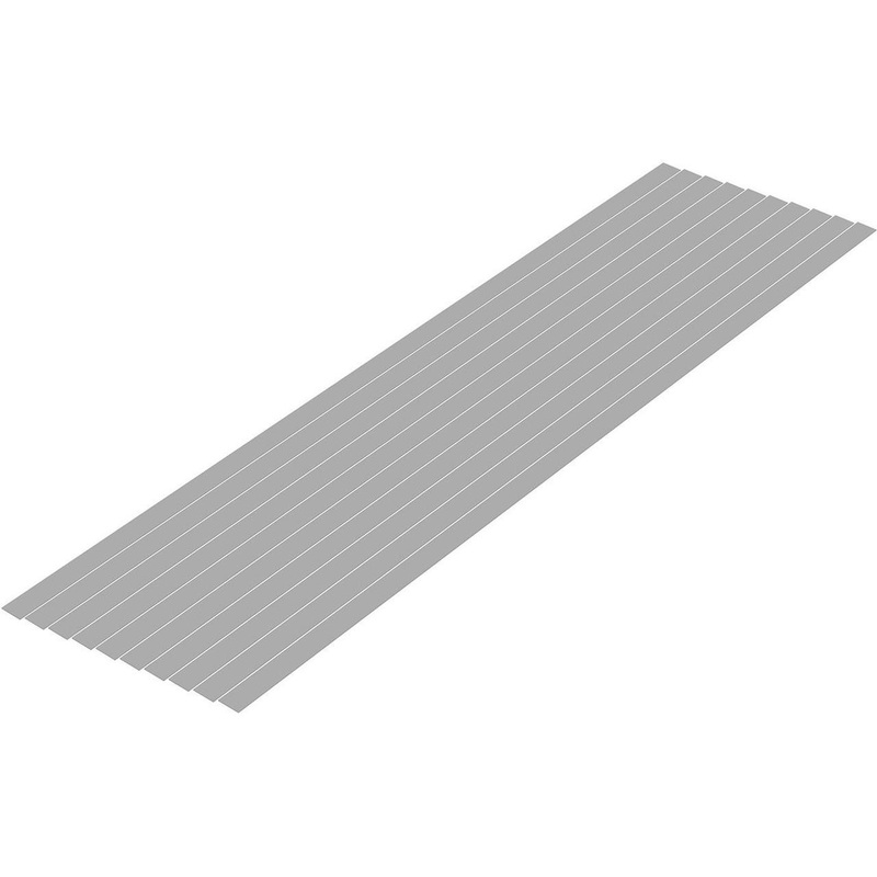 Wave Pla=Materials [Gray] Thin Board 0.3 x 6.0 mm 10pcs