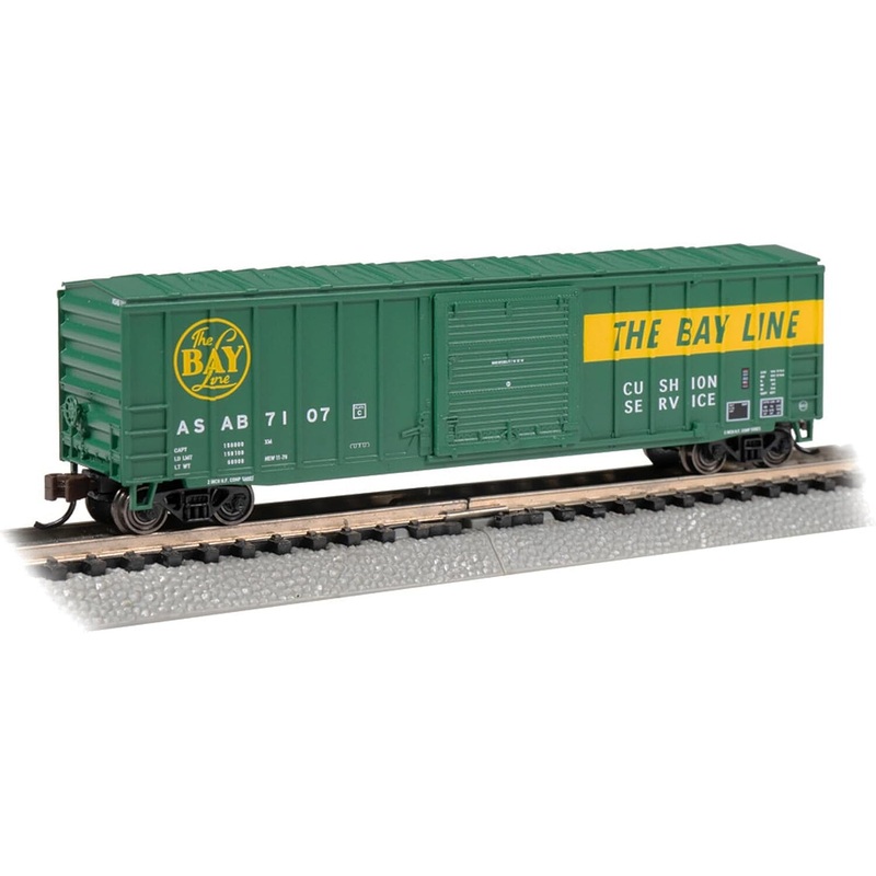 Acf 50’6” Out-Side Braced Boxcar The Bay Line #7107