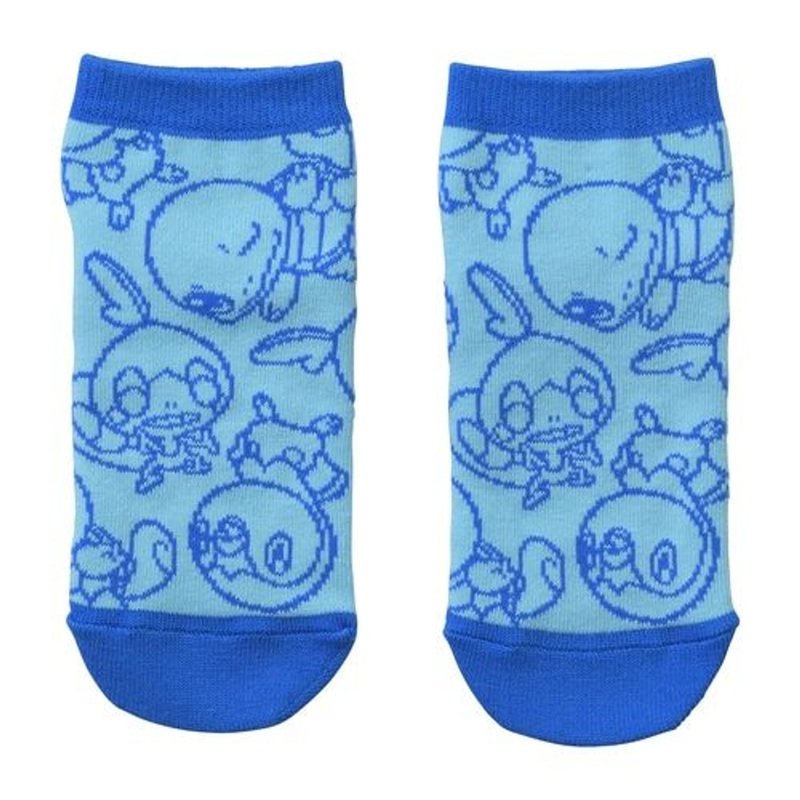 Pokemon Center Original Short Socks Playroom Squirtle & Piplup & Sobble (18-20cm)