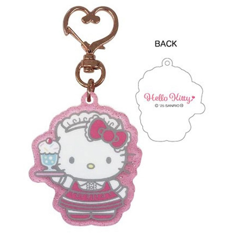 TCP Hello Kitty In Maid Fashion Glitter Acrylic Keychain