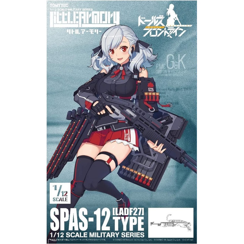 Tomytec Military Series 1/12 Little Armory LADF27 Anime: Girls’ Frontline SPAS-12 Type Plastic Model