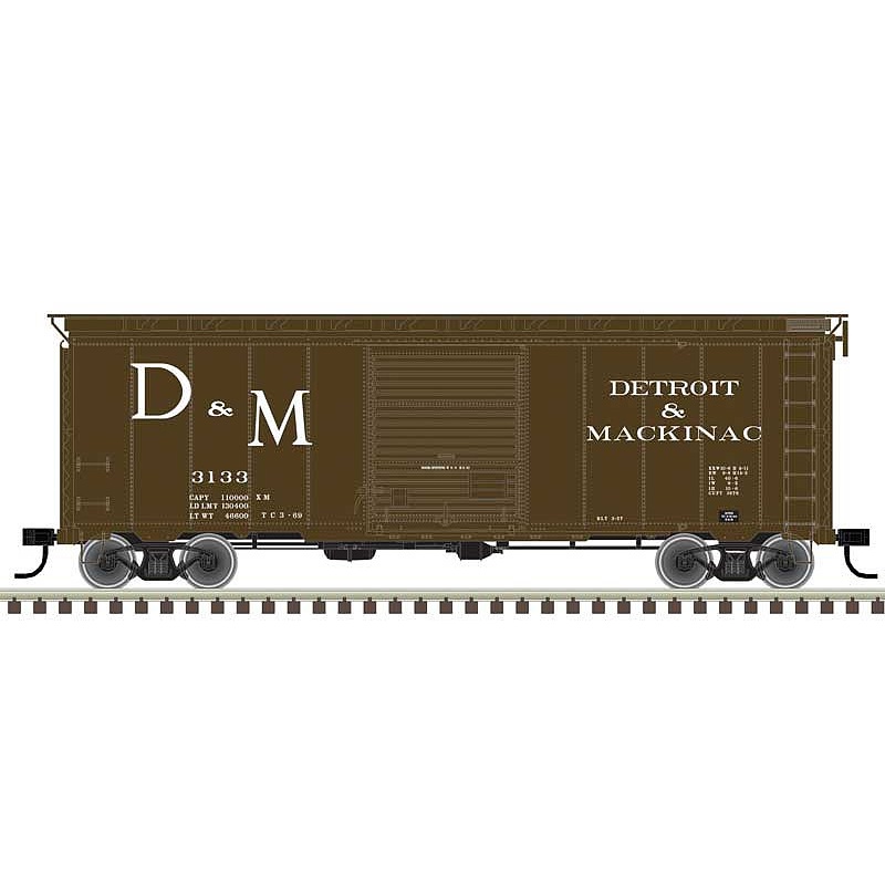 40′ Postwar Box Car Detroit & Mackinac #3133