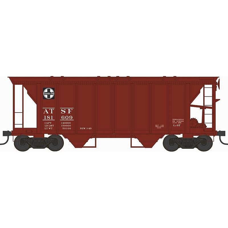 H34 70 Ton Covered Hopper ATSF #181609