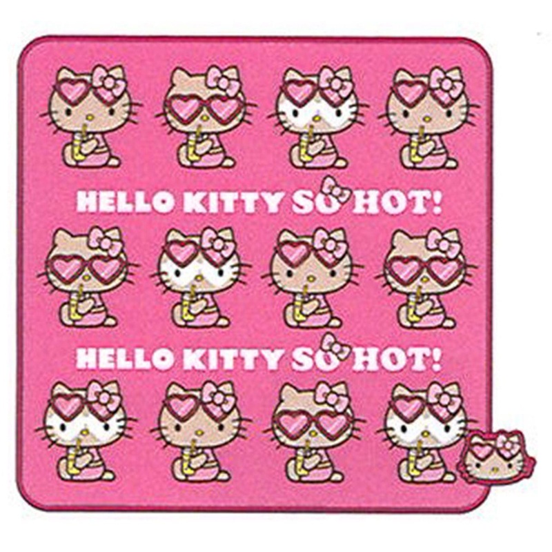 Mini Hand Towel Sanrio Happy Beach Vocation Hello Kitty Pink