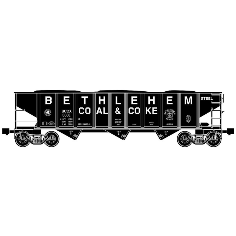 O 3 Bay Hopper BETHLEHEM COAL & COKE