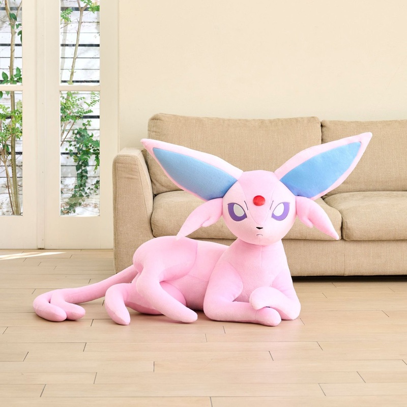 Pokemon Center Original Plush Life-Size Espeon Lying Down