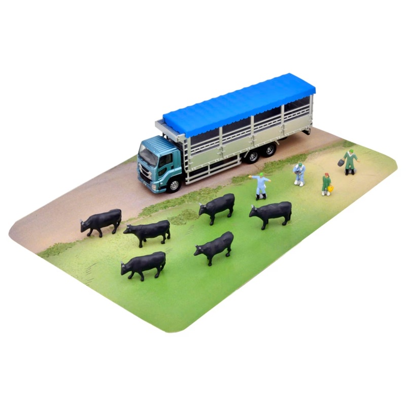 Tomytec Truck Collection Livestock Transport Vehicle Set A (N scale)
