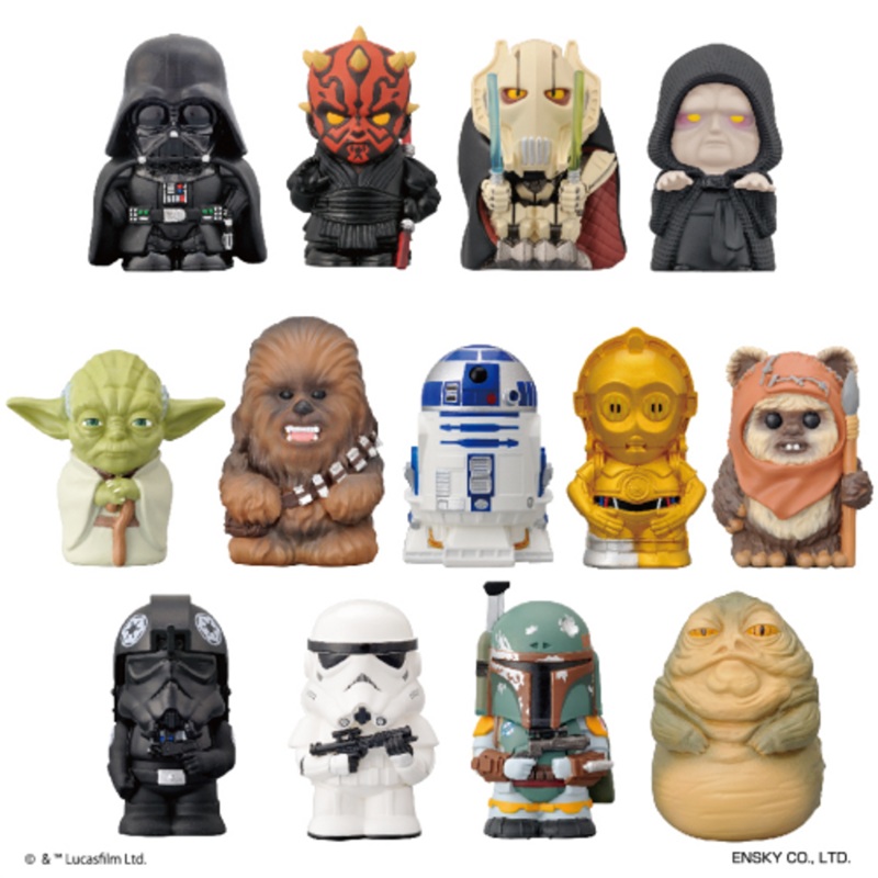 Ensky Star Wars Soft Vinyl Puppet Mascot Selection 13pcs BOX