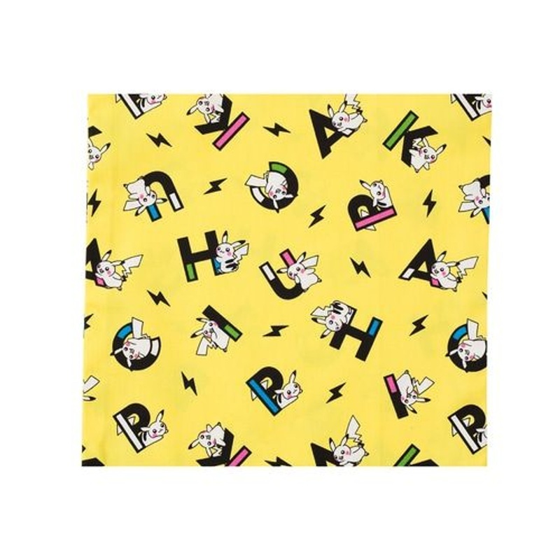 Pokemon Center Original Cut Cloth – Pikachu Alphabet Pattern