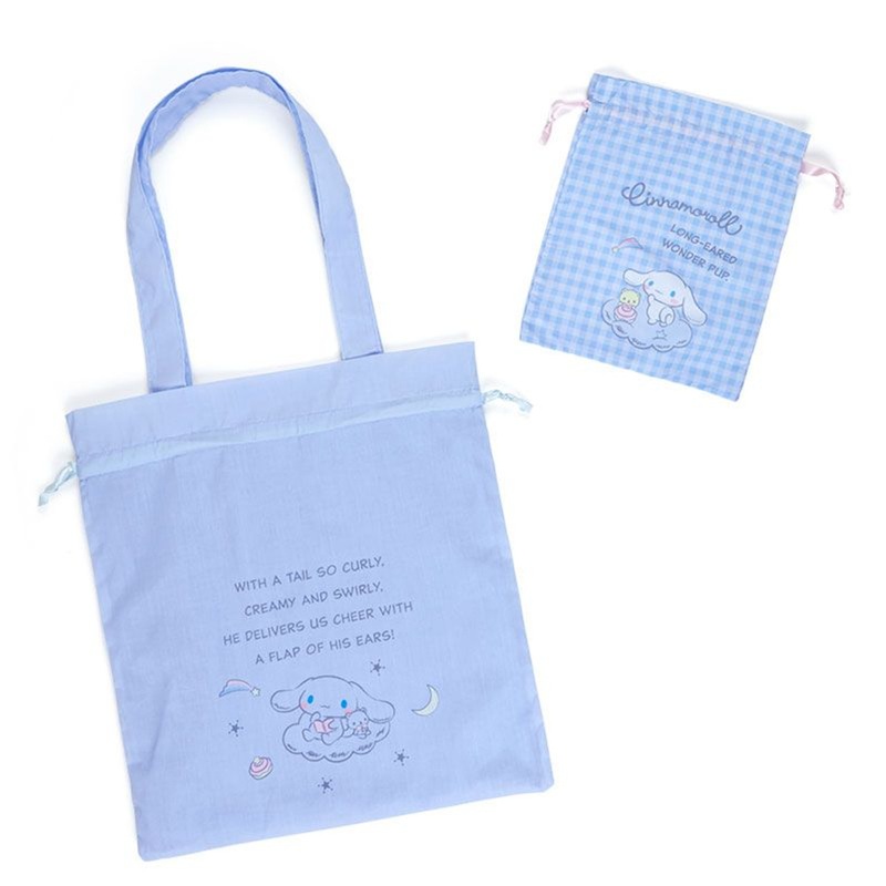 Sanrio Tote Bag & Drawstring Bag Set Cinnamoroll
