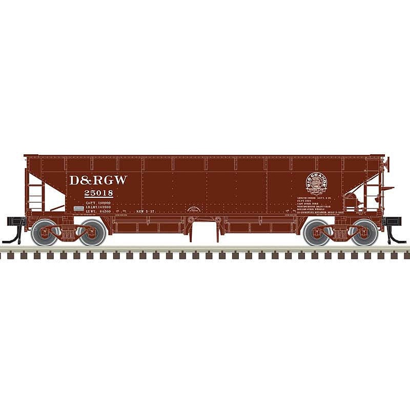 70-Ton Ballast Car Hopper Rio Grande #25018