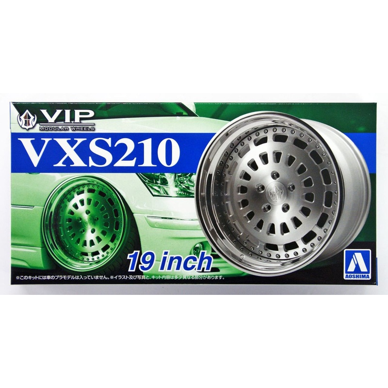 Aoshima Tuned Parts 1/24 VIP Modular VSX210 19inch Tire & Wheel Set