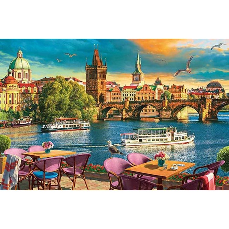 Appleone 500-302 Jigsaw Puzzle The Moldau Prague Fantastic Collection (500 Pieces)