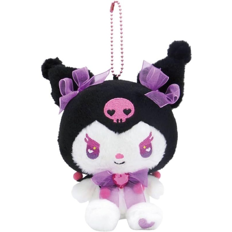 Nakajima Sanrio Characters Mascot Holder Kuromi (Twin Prism) Black