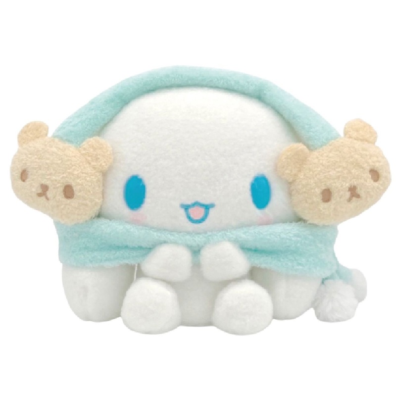 Nakajima Sanrio Plush Toy M Cinnamoroll Wearing Earmuffs