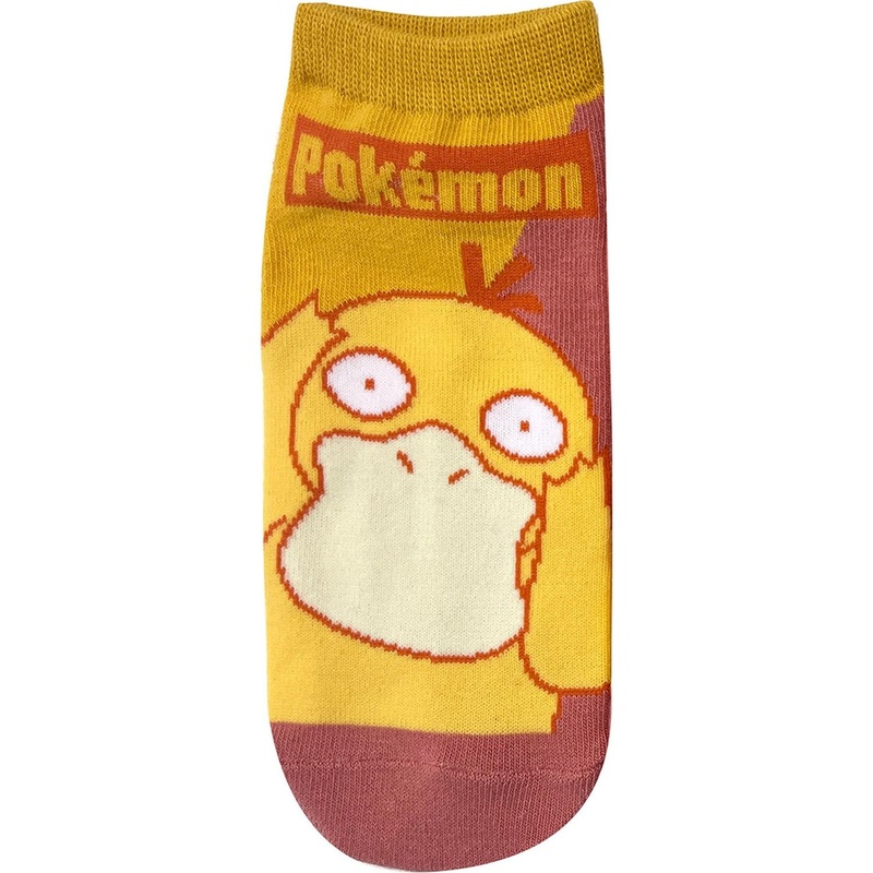 Pokemon Center Original Character Socks Psyduck Bicolor Ladies (23-25cm)