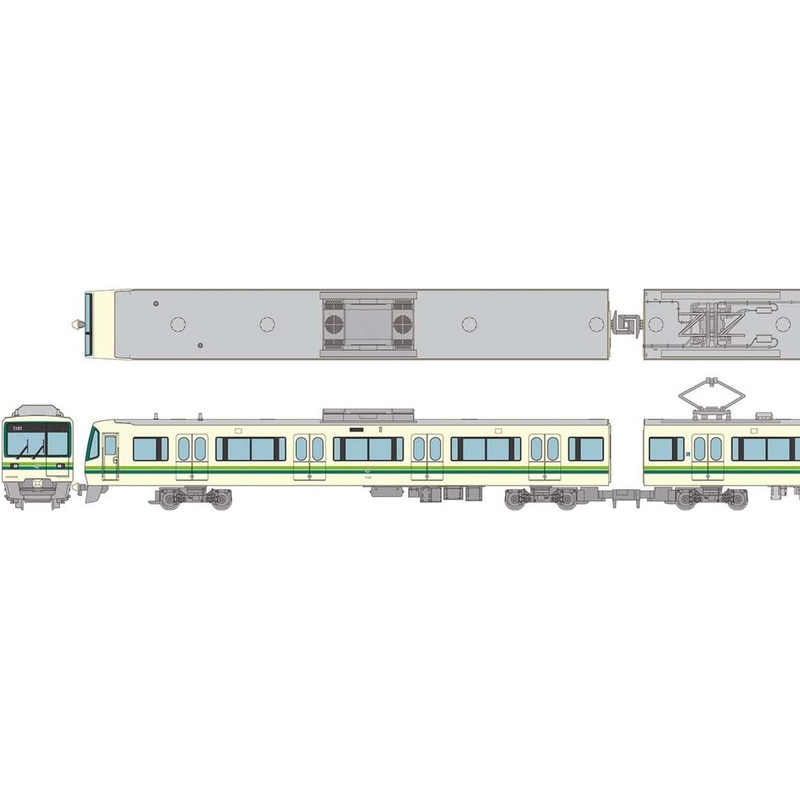 Tomytec Sendai City Transportation Bureau Series 1000N Namboku Line 4 Cars Set A (N scale)